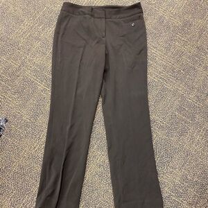 Atelier luxe Black academia professor teacher‎ flat front dress slack pants